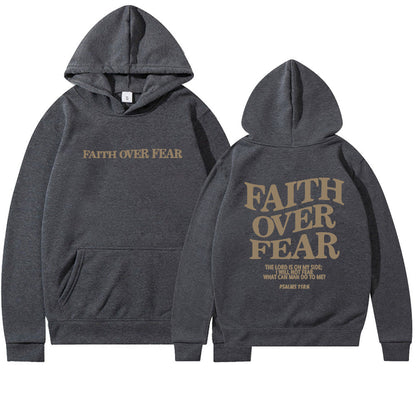 Faith Over Fear Christian Bible Verse Hoodie - Unisex