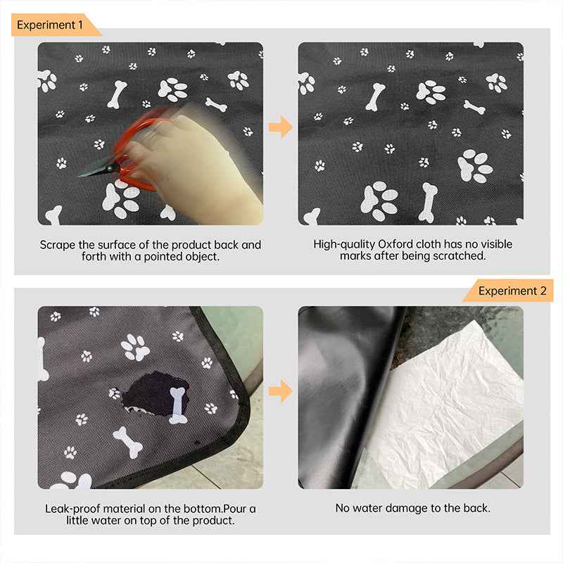 Waterproof Pet Urine Mat Front Passenger Seat Cover, Dog Sleeping Mat
