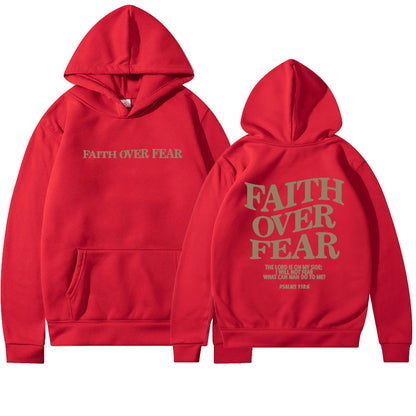 Faith Over Fear Christian Bible Verse Hoodie - Unisex