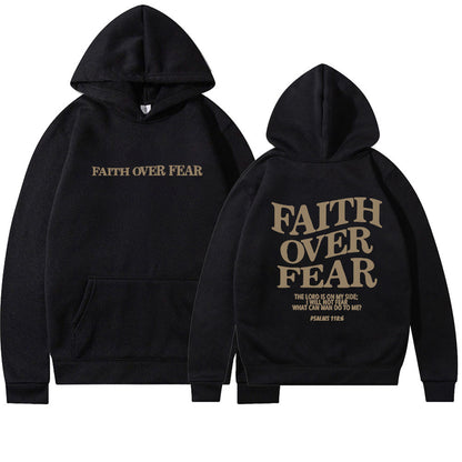 Faith Over Fear Christian Bible Verse Hoodie - Unisex