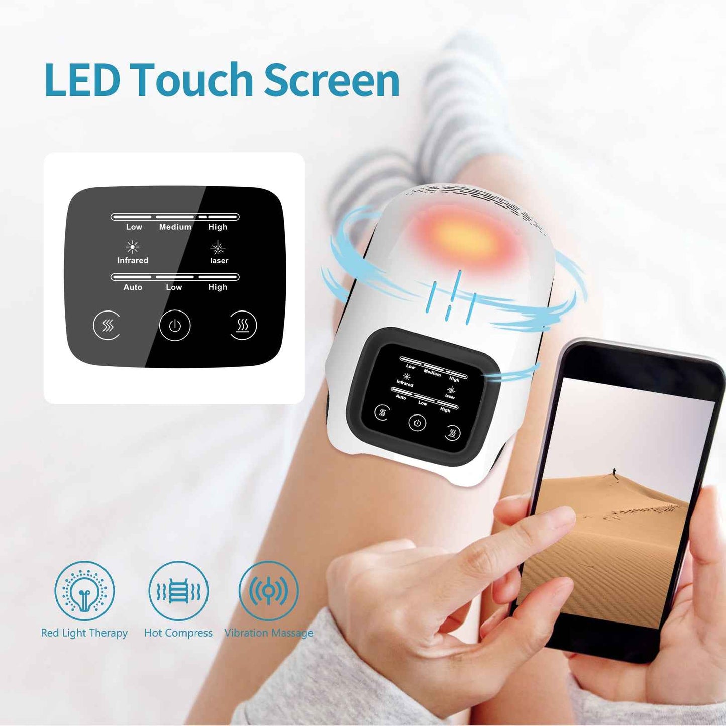 Multi-Functional Intelligent Rechargeable Home Knee Massager