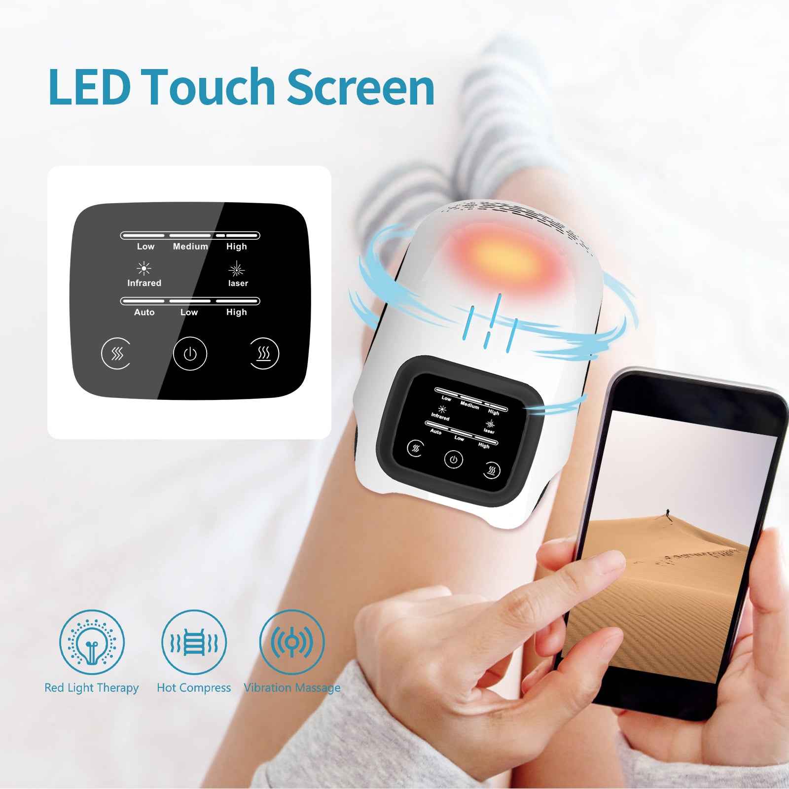Multi-Functional Intelligent Rechargeable Home Knee Massager