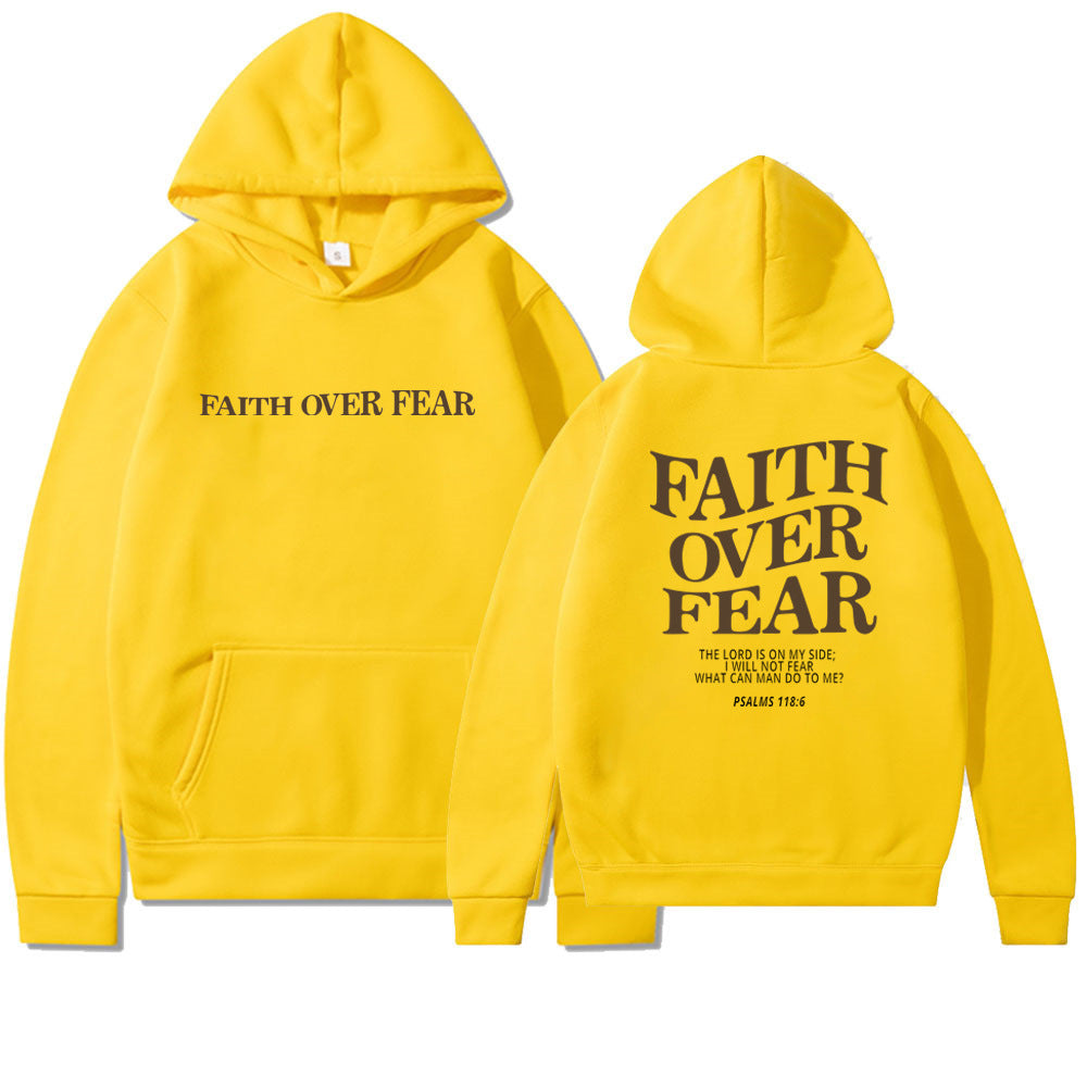 Faith Over Fear Christian Bible Verse Hoodie - Unisex
