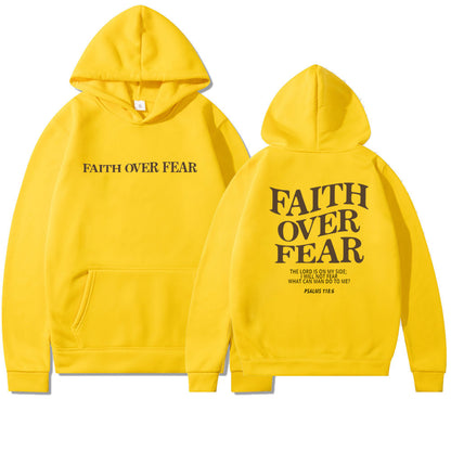 Faith Over Fear Christian Bible Verse Hoodie - Unisex