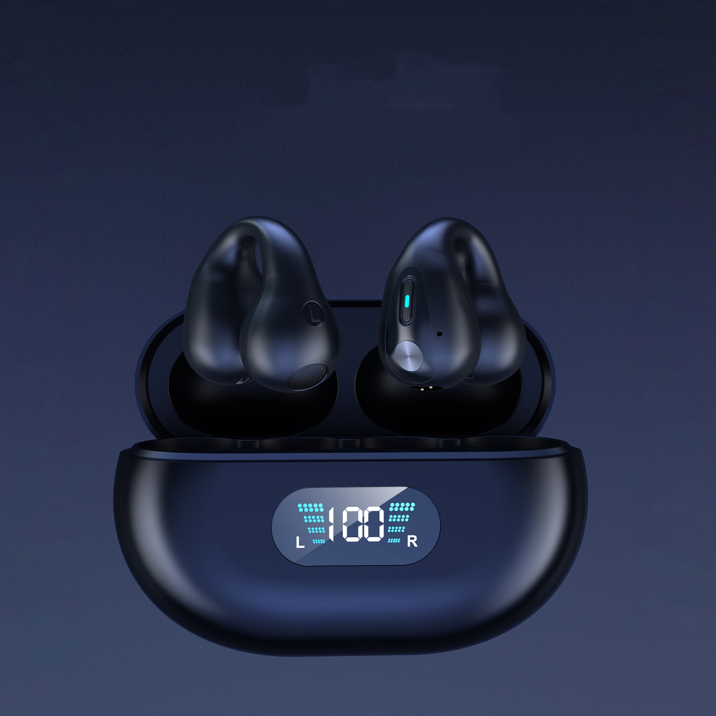 Wireless Bluetooth 5.3 Bone Conduction Sports Earbuds - Ear Clip