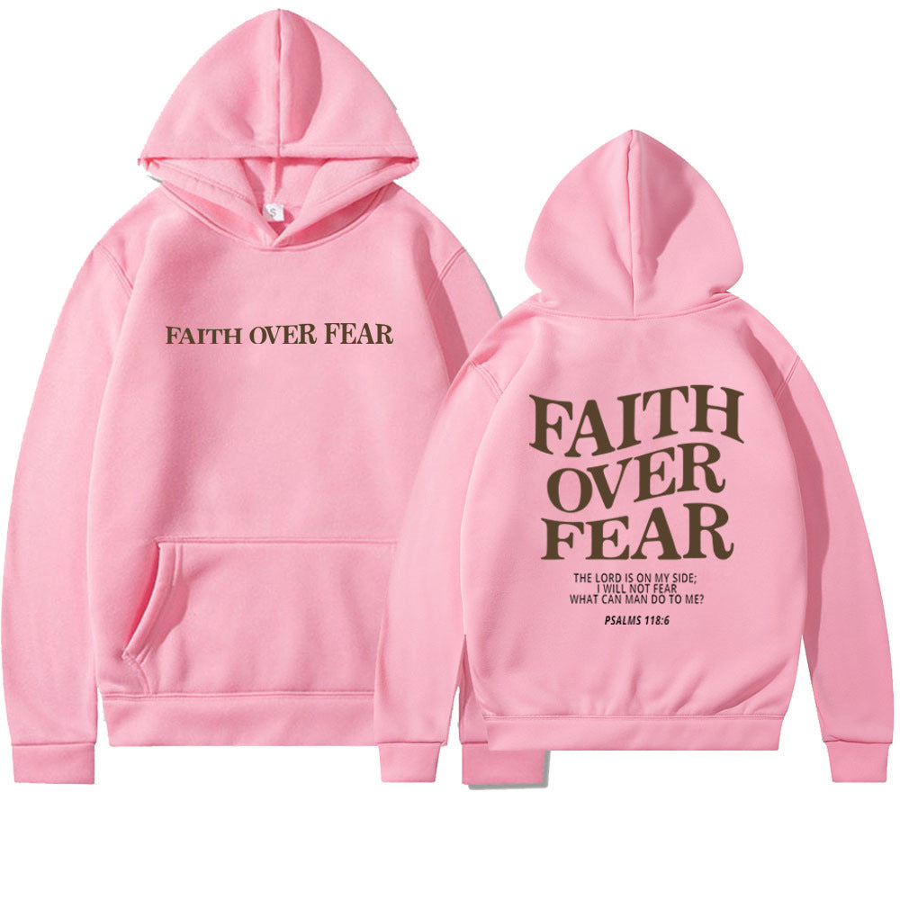 Faith Over Fear Christian Bible Verse Hoodie - Unisex