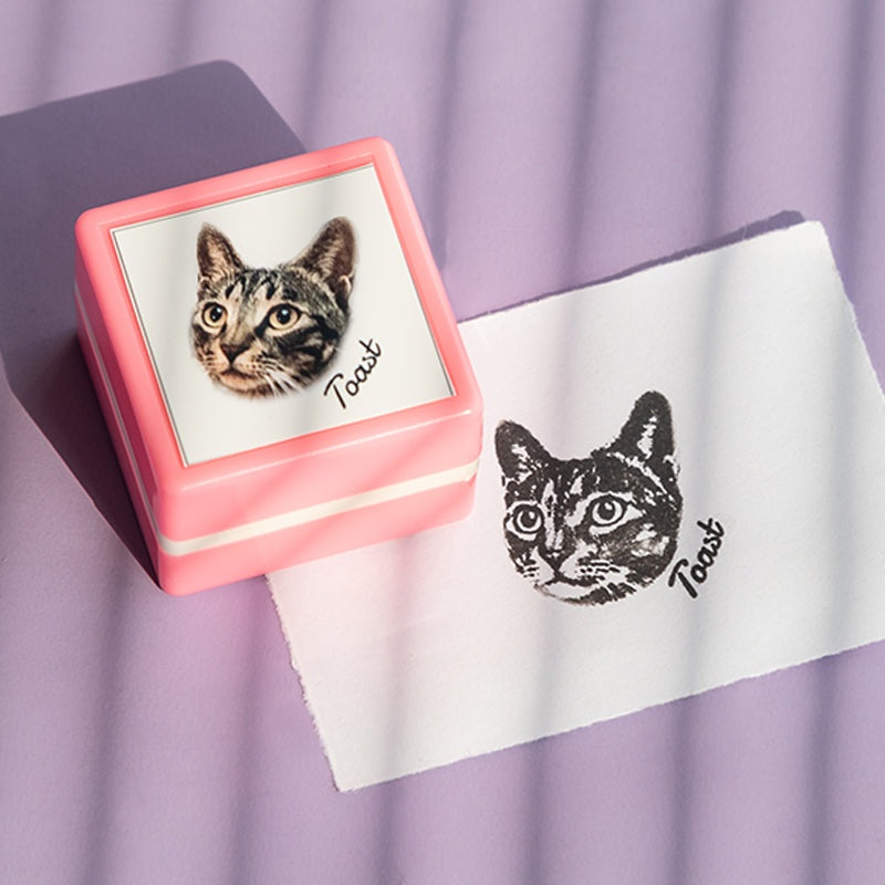 Custom Pet Portrait Stamp | Personalized Dog Photo Seal