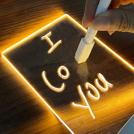 Creative Led Pet Reminder Note Board/ LED Pet Nite Lite
