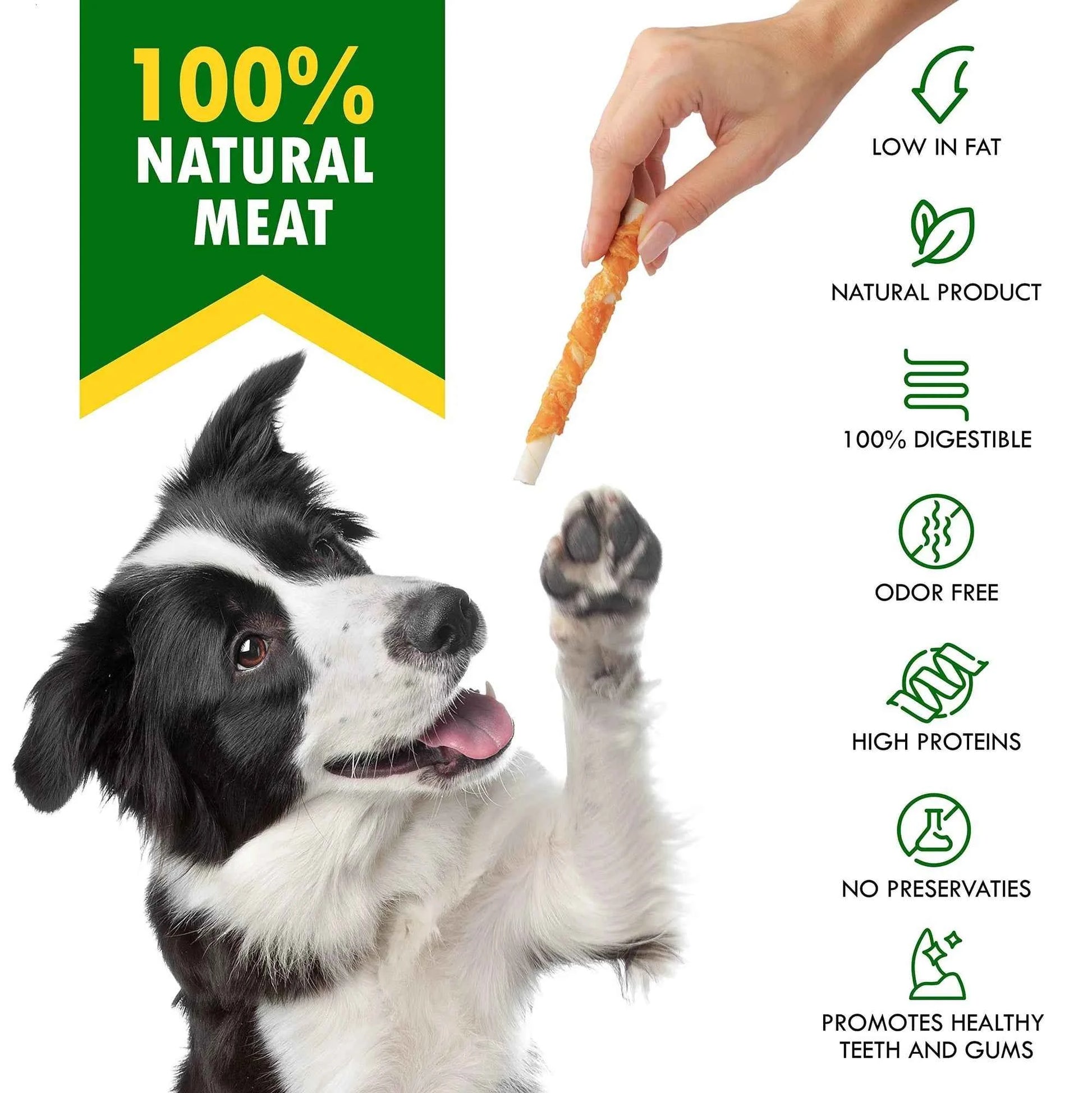 Chicken Wrapped Grain Free All Natural Dog Snack Sticks