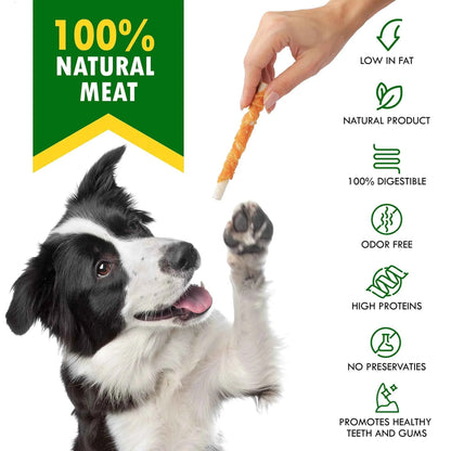 Chicken Wrapped Grain Free All Natural Dog Snack Sticks