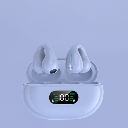 Wireless Bluetooth 5.3 Bone Conduction Sports Earbuds - Ear Clip
