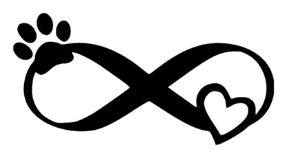 Infinity Paw Heart - Metal Wall Art - Bow Wow Wow WOW!!!