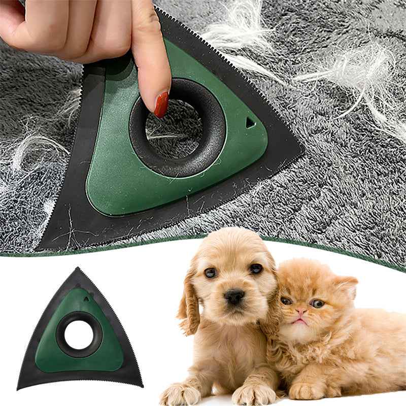 Triangle Pet Hair Remover Brush - Dog & Cat Hair Cleaner