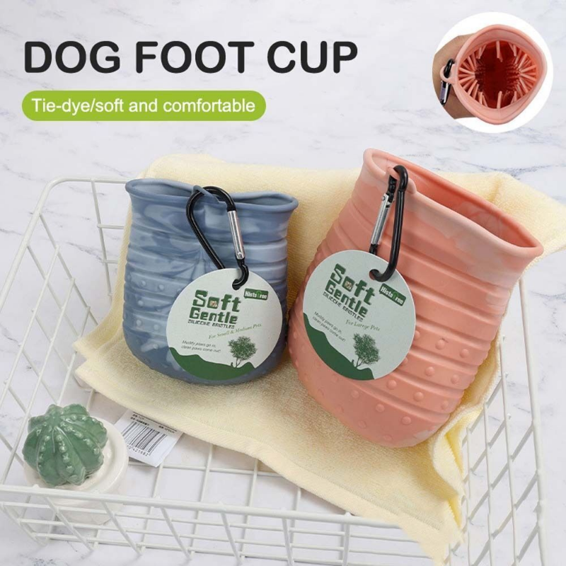 2-in-1 Dog Paw Cleaner & Foot Washing Brush