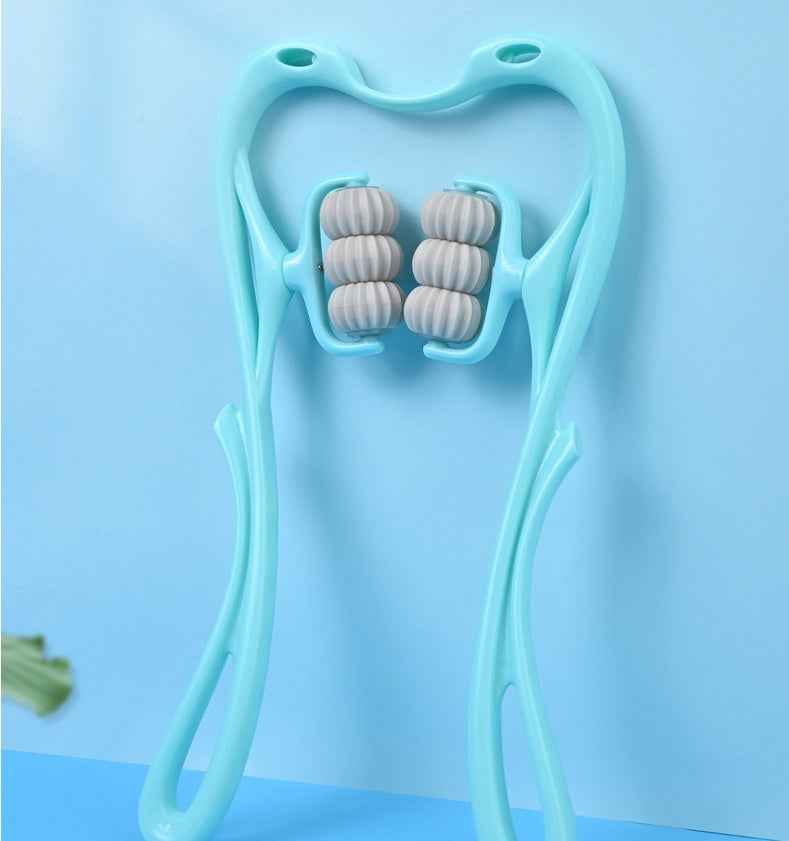 6-Wheel Neck & Shoulder Massager - Deep Tissue Muscle Relief Tool