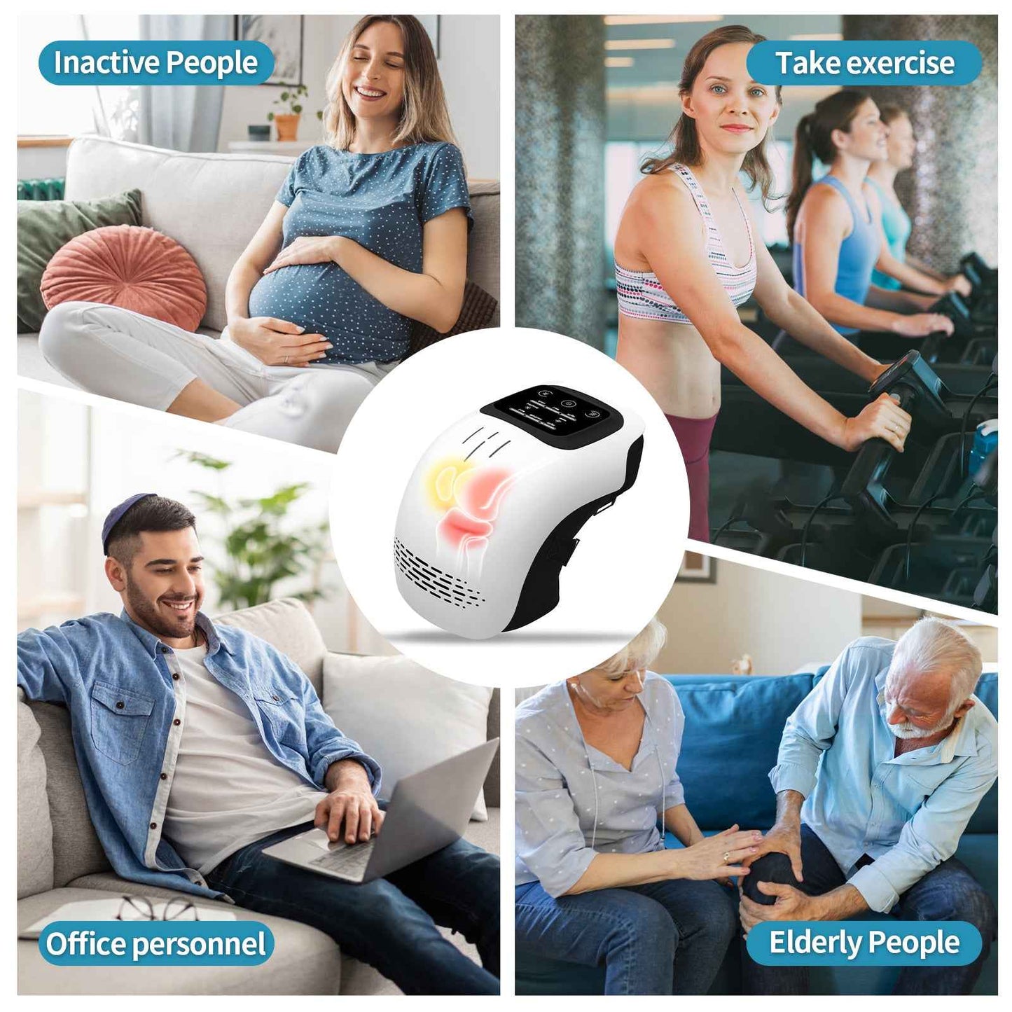 Multi-Functional Intelligent Rechargeable Home Knee Massager