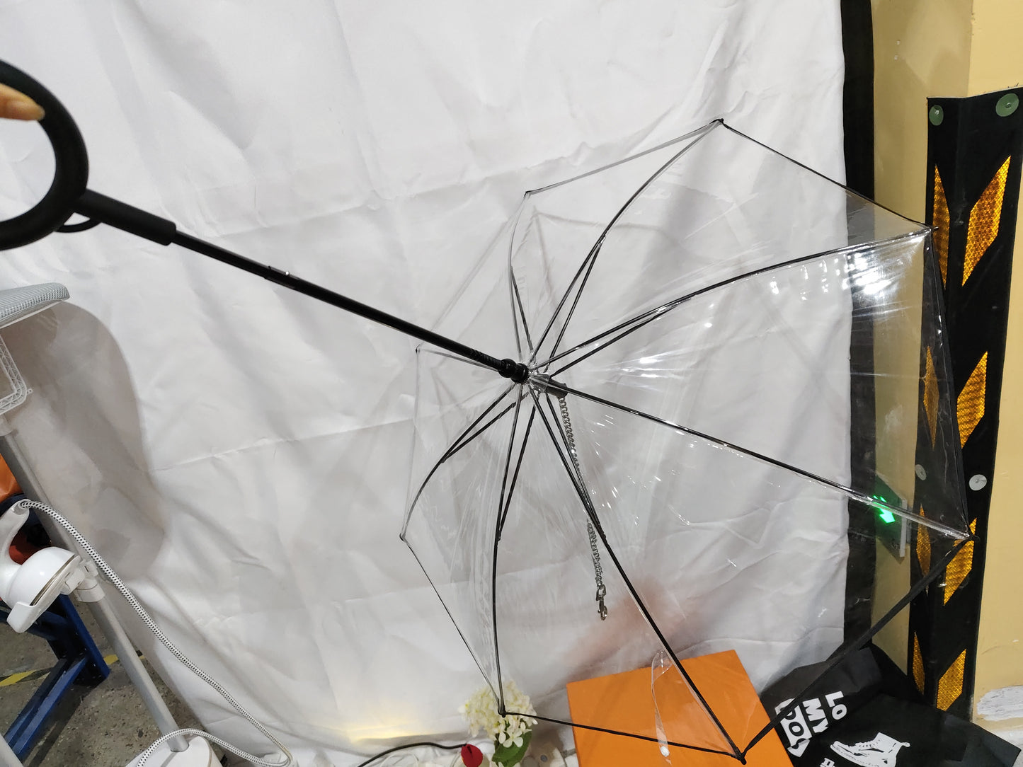 Adjustable Transparent Pet Umbrella for Dogs