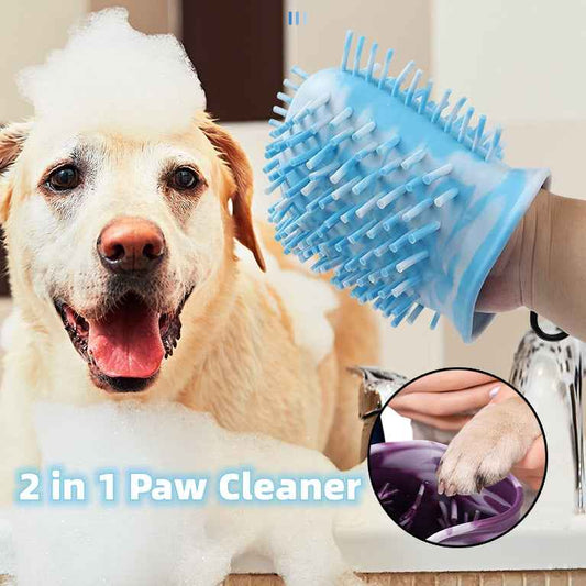2-in-1 Dog Paw Cleaner & Foot Washing Brush