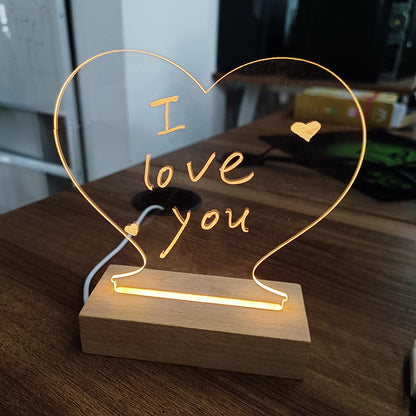Creative USB Pet Note Board and Led Night Light