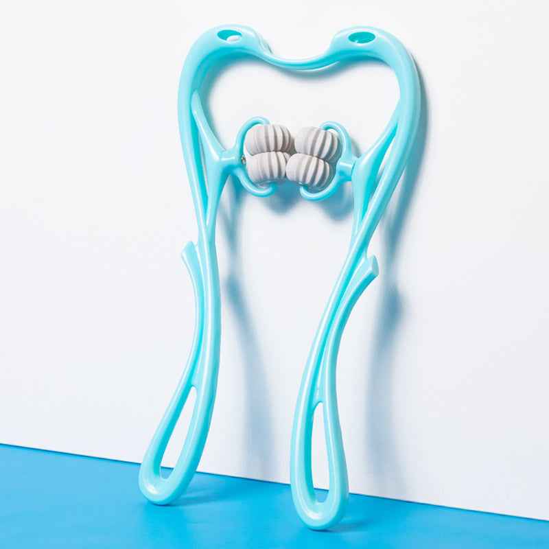 6-Wheel Neck & Shoulder Massager - Deep Tissue Muscle Relief Tool