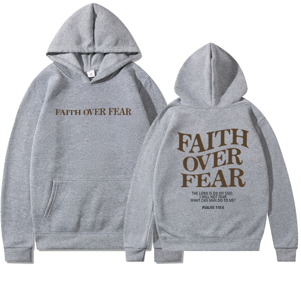 Faith Over Fear Christian Bible Verse Hoodie - Unisex