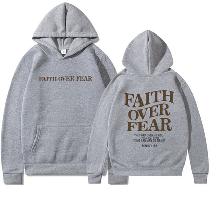 Faith Over Fear Christian Bible Verse Hoodie - Unisex