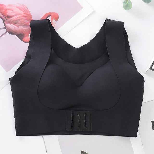 Posture Corrector Bra For Women  2-in-1 Breast Lifter & Back Support Front Closure Sports Shaper
