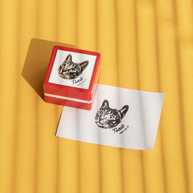 Custom Pet Portrait Stamp | Personalized Dog Photo Seal