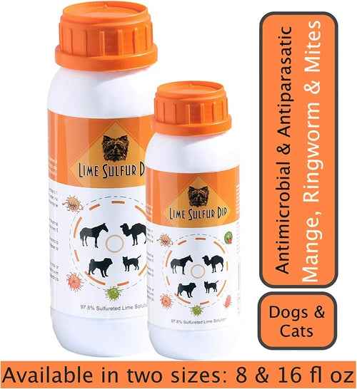 Classic's Lime Sulfur Dip Safe Solution for Dog Cat Horse Pet