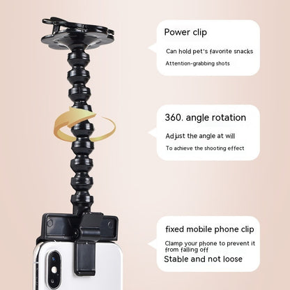 Mobile Phone Camera Holder Selfie Clip Pet Photography Tool Dog And Viewing Lens
