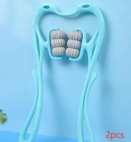 6-Wheel Neck & Shoulder Massager - Deep Tissue Muscle Relief Tool