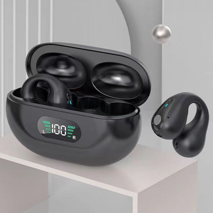 Wireless Bluetooth 5.3 Bone Conduction Sports Earbuds - Ear Clip
