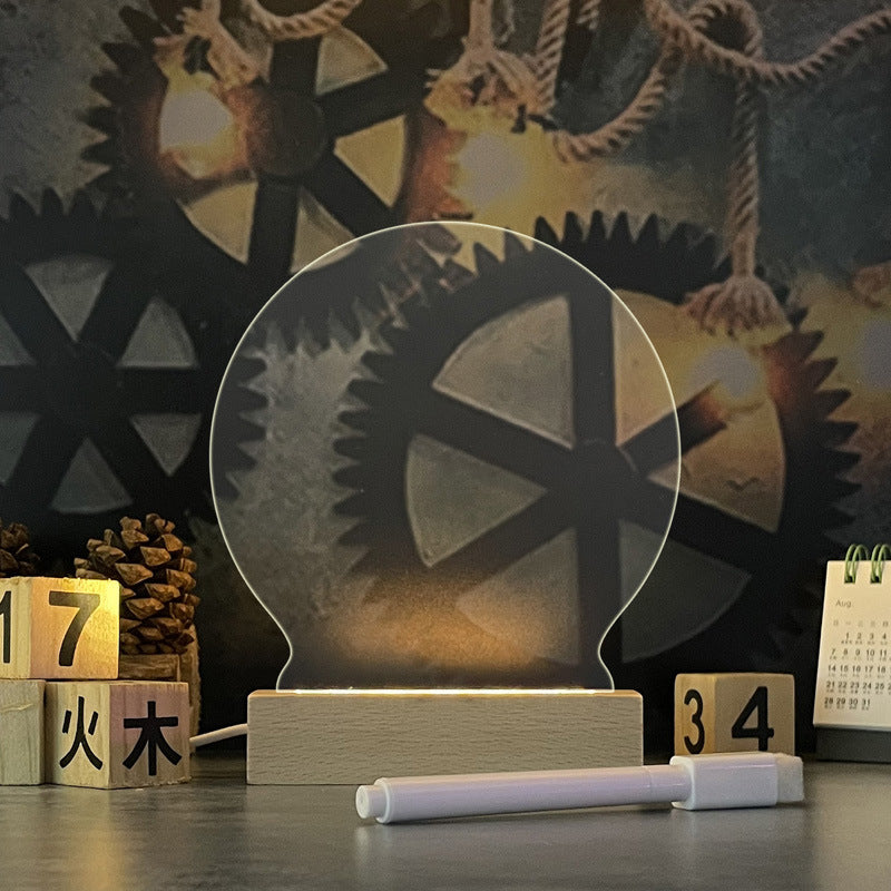 Creative USB Pet Note Board and Led Night Light