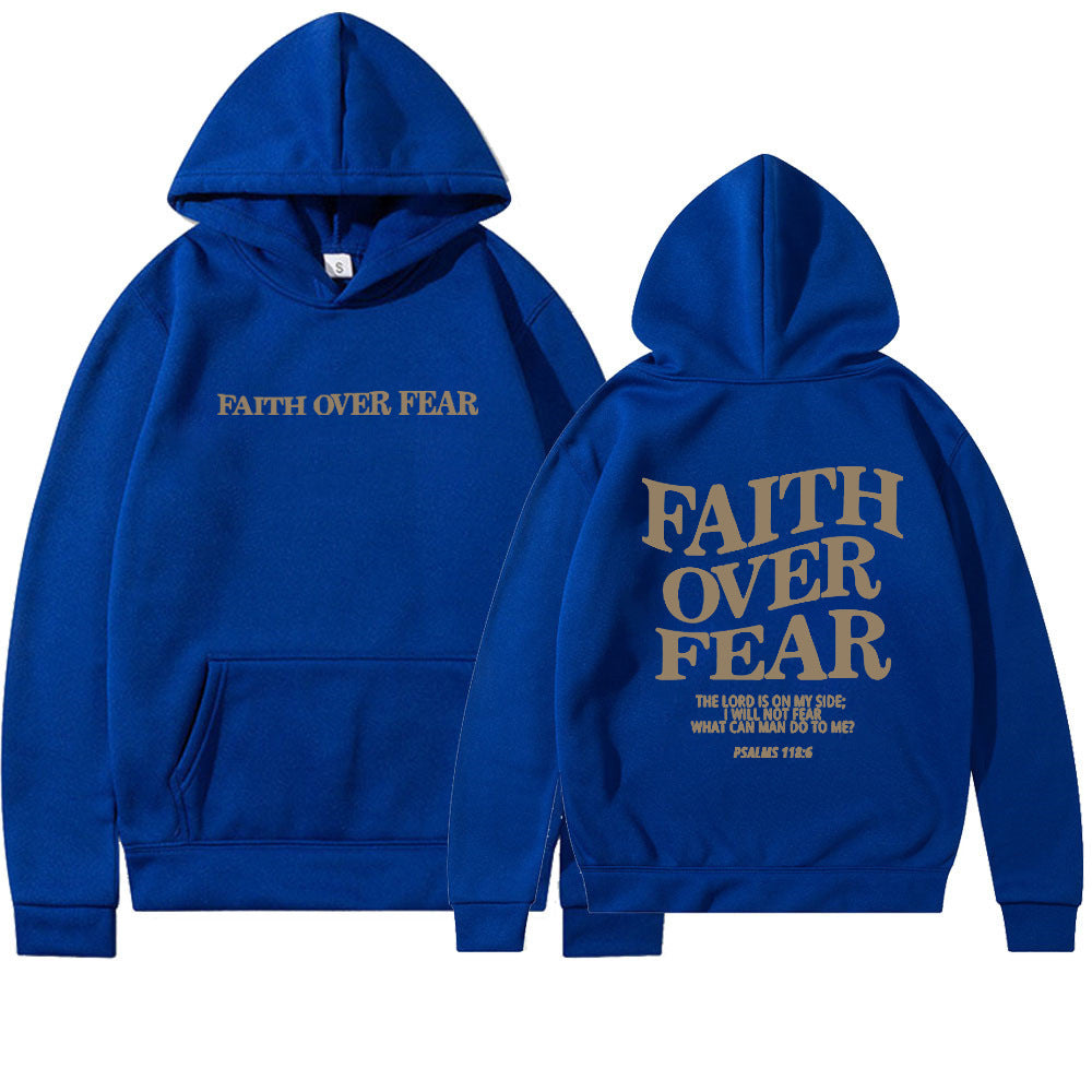 Faith Over Fear Christian Bible Verse Hoodie - Unisex