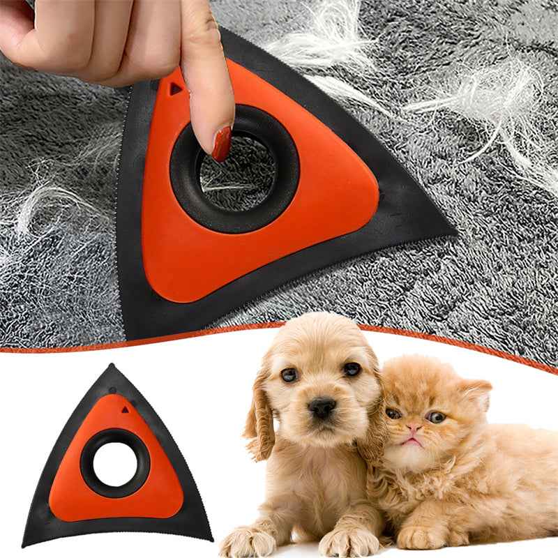 Triangle Pet Hair Remover Brush - Dog & Cat Hair Cleaner